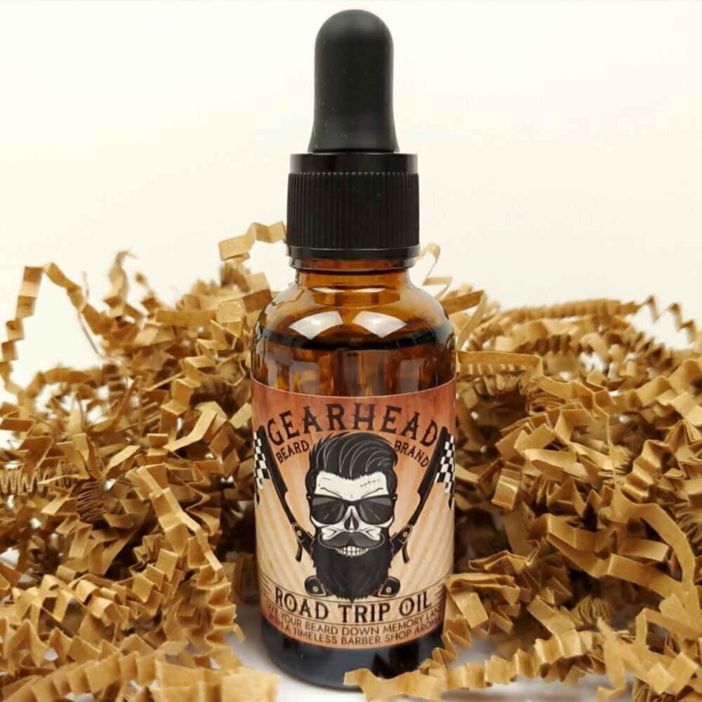 Road Trip Barber Shop Scented Men's Grooming Beard and Mustache Oil 30ml Bottle